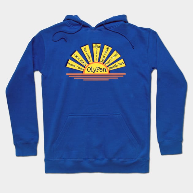 Olympic Peninsula Water Landmarks Hoodie by TheDaintyTaurus